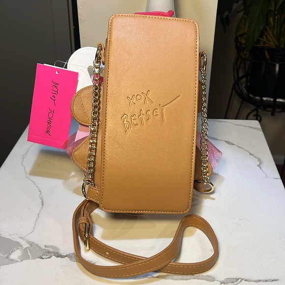 Betsey Johnson Gingerbread XO CAN CAN Girl Crossbody Bag Christmas Multi NWT - Picture 9 of 14